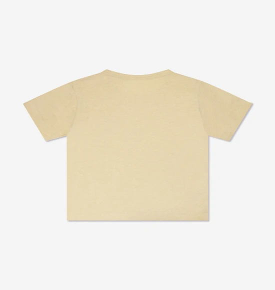 Trẻ em Mini Nash Face Logo Patch T-Shirt màu vàng