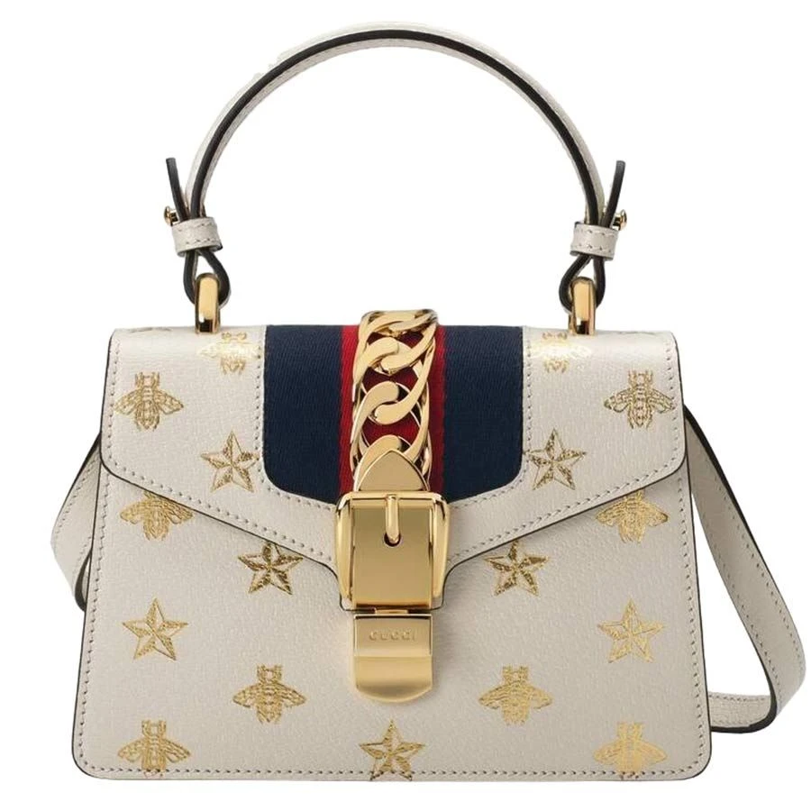 Gucci Sylvie Bee Star Mini Leather Bag